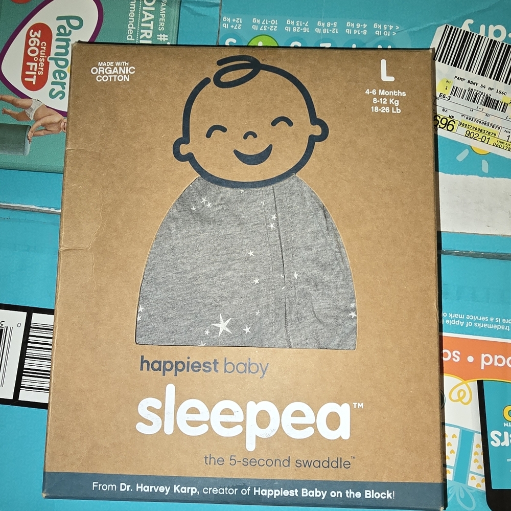 Sleepea Baby Swaddle Sleep Sack - Gray - Large